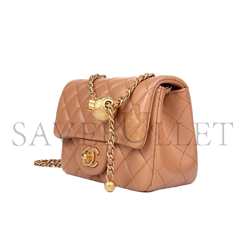 CHANEL MASTER PEARL CRUSH MINI SQUARE FLAP BAG AS1786 (17*14*8cm)